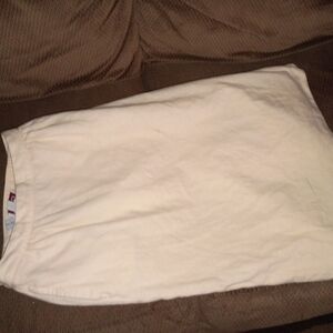 Vintage Y2K Pencil Wool 100% Ivory Skirt USA 12